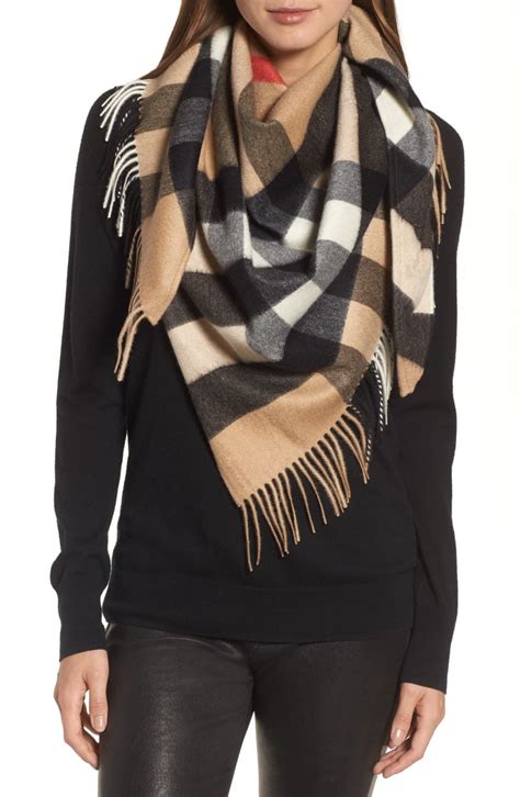 burberry mega check plaid square scarf|Burberry scarf for women.